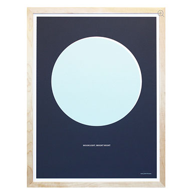 “Moonlight, Bright Light” Screenprint | ML Style | Meg Lonergan Interiors