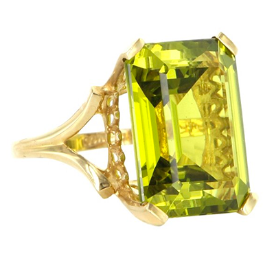 Green Quartz Cocktail Ring | ML Style | Meg Lonergan Interiors