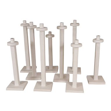 Plaster Candlesticks | ML Style | Meg Lonergan Interiors