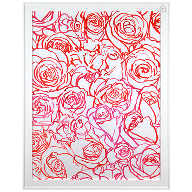 “Wall of Roses” | ML Style | Meg Lonergan Interiors