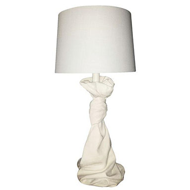 Draped Plaster Lamp | ML Style | Meg Lonergan Interiors
