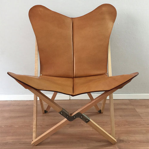 Leather Butterfly Chair | ML Style | Meg Lonergan Interiors