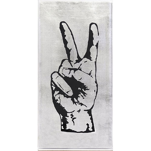 Peace Hand Silkscreen Panel | ML Style | Meg Lonergan Interiors