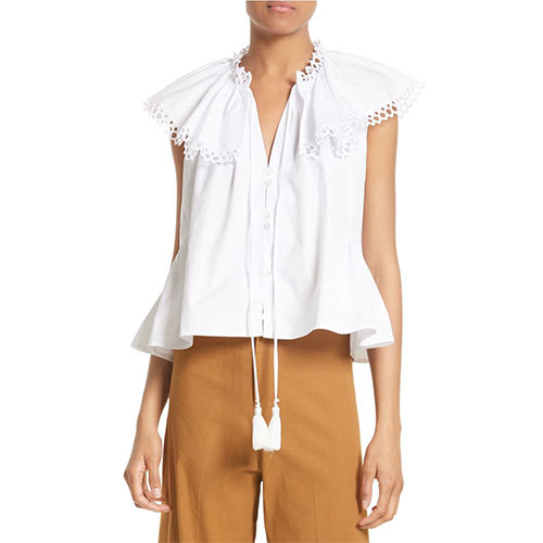 Cirque Eyelet Cotton Top | ML Style | Meg Lonergan Interiors