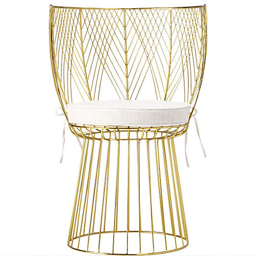 Alexandria Metal Gold Chair | ML Style | Meg Lonergan Interiors