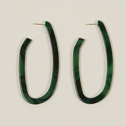 Maya Crooked Hoop Earrings | ML Style | Meg Lonergan Interiors