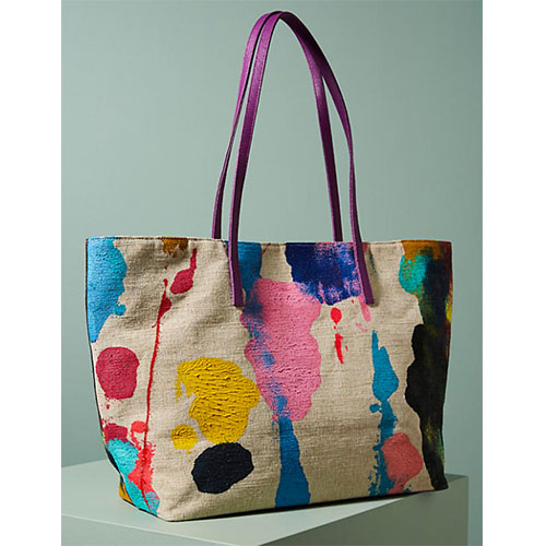 Abstract Painted Tote Bag | ML Style | Meg Lonergan Interiors