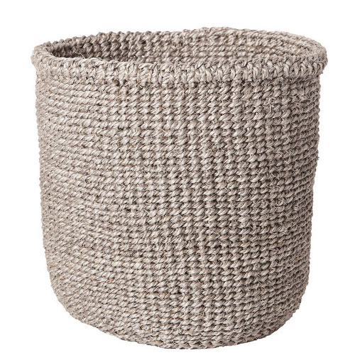 Hand Woven Grey Basket | ML Style | Meg Lonergan Interiors