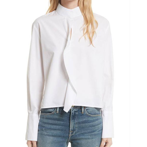 Frame Cravat Poplin Blouse | ML Style | Meg Lonergan Interiors