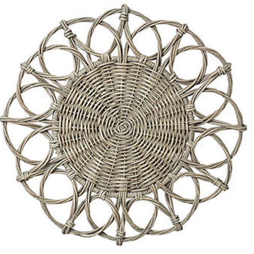 Juliska Waveney Wicker Charger | ML Style | Meg Lonergan Interiors