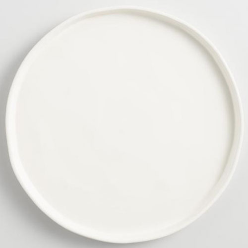Ivory Organic Rimmed Dinner Plate – Set of 6 | ML Style | Meg Lonergan Interiors