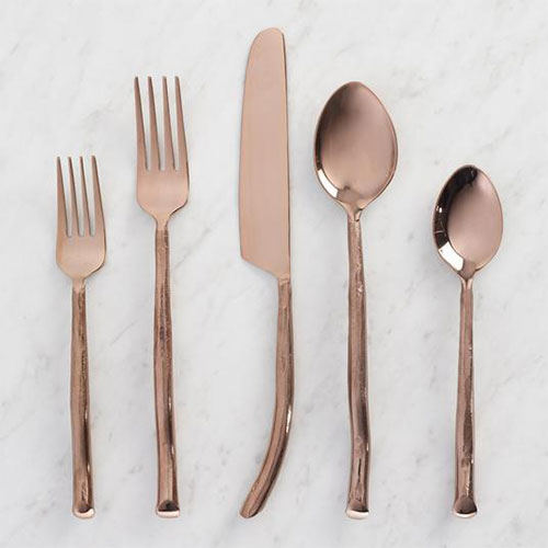 Rose Gold Twig Flatware | ML Style | Meg Lonergan Interiors