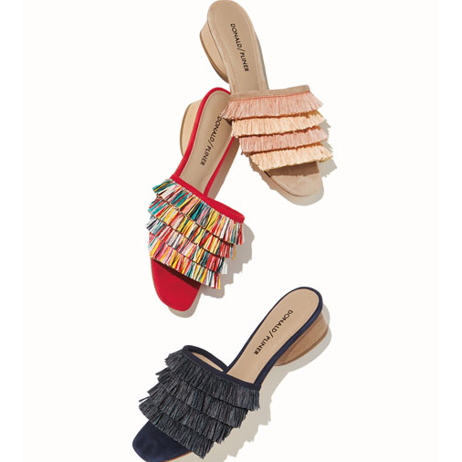Donald J Pliner – Reise Raffia Fringe Low Slide Sandal | ML Style | Meg Lonergan Interiors