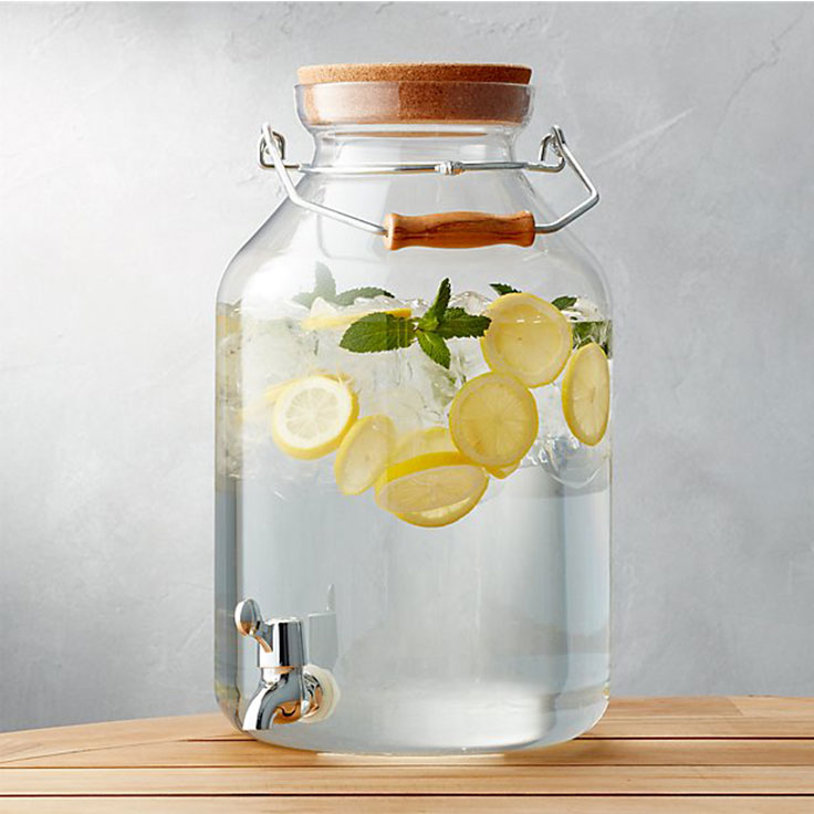 Crate and Barrel – Acrylic Drink Dispenser | ML Style | Meg Lonergan Interiors