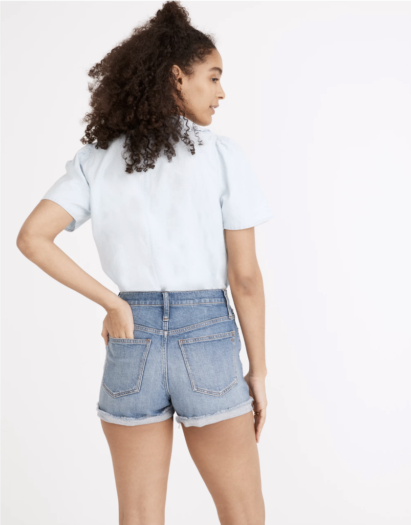 Madewell – High-Rise Denim Shorts Lavista | ML Style | Meg Lonergan Interiors