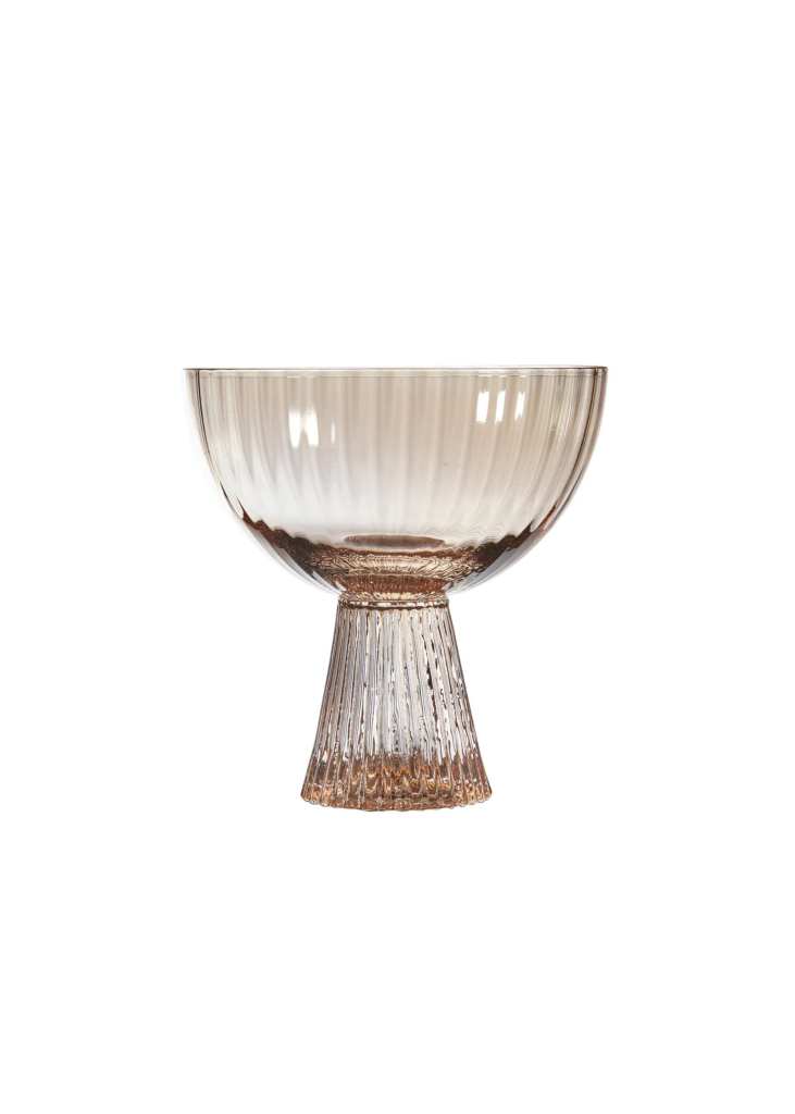 Hammett – Circa Coupe Glass, Peach | ML Style | Meg Lonergan Interiors