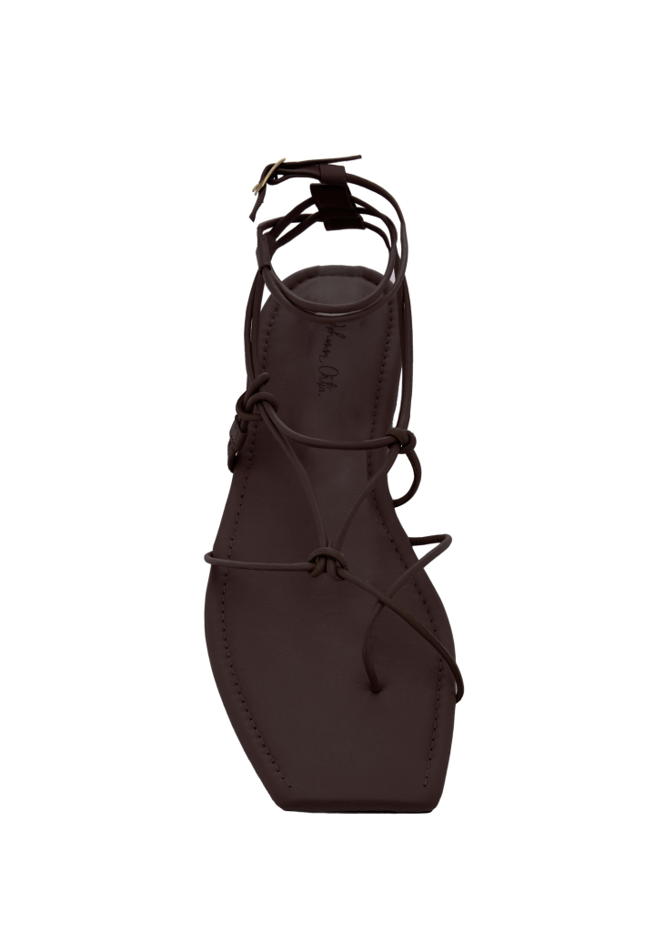 Johanna Ortiz – Brown Kingdom of Nomads Leather Ankle Sandals | ML Style | Meg Lonergan Interiors