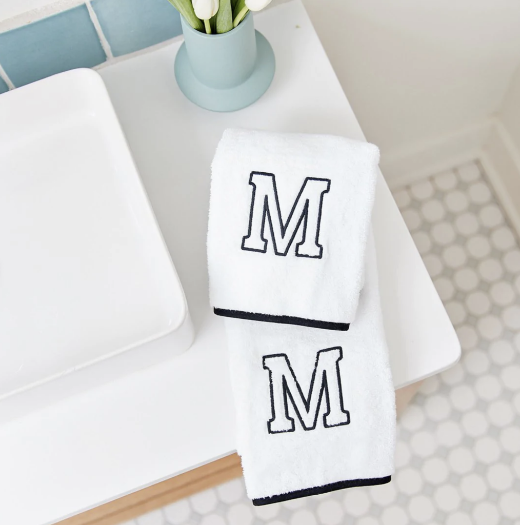 Weezie – Piped Edge Hand Towels (pair) | ML Style | Meg Lonergan Interiors