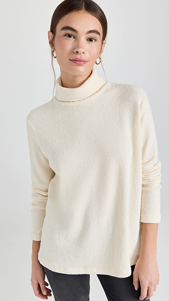Enza Costa – Boucle Knit Tunic Turtleneck | ML Style | Meg Lonergan Interiors
