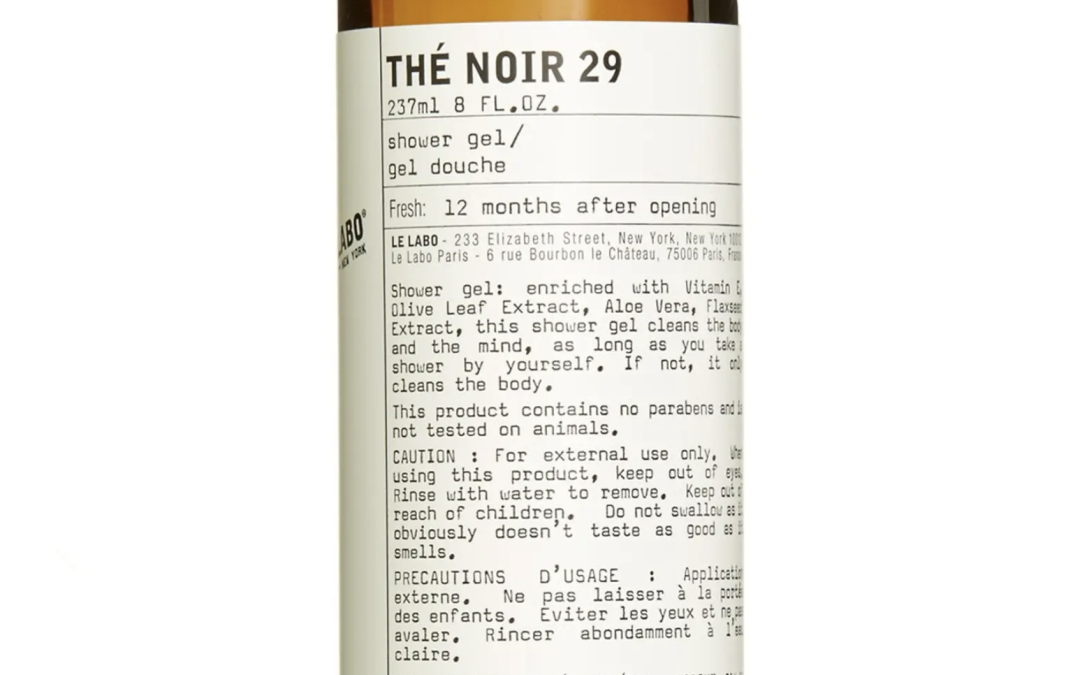 Le Labo – Thé Noir 29 Shower Gel
