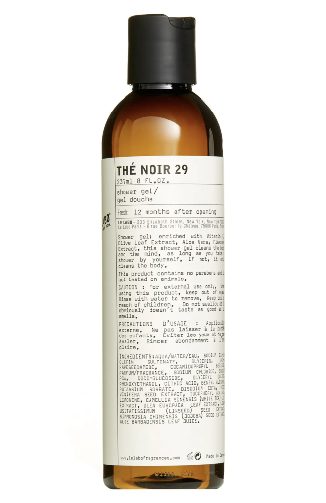 Le Labo – Thé Noir 29 Shower Gel | ML Style | Meg Lonergan Interiors