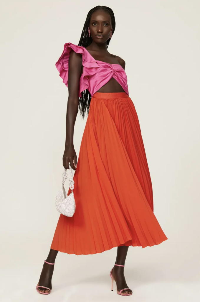 AMUR – Pink Cleopatra Pleated Dress | ML Style | Meg Lonergan Interiors