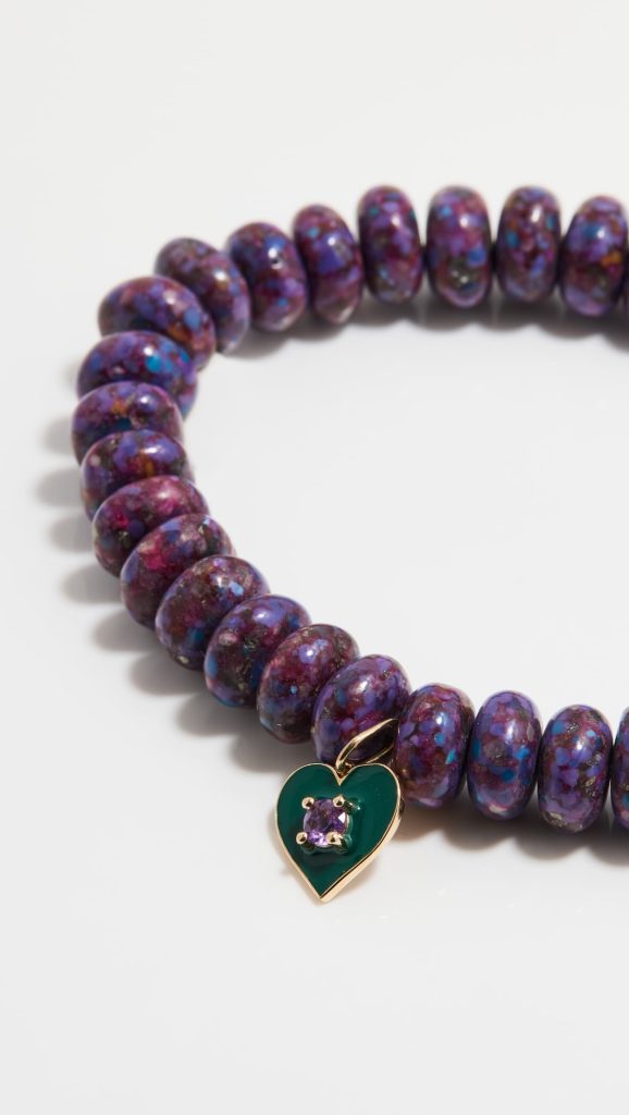 Sydney Evan – 14k Enamel Chance Heart Bracelet | ML Style | Meg Lonergan Interiors