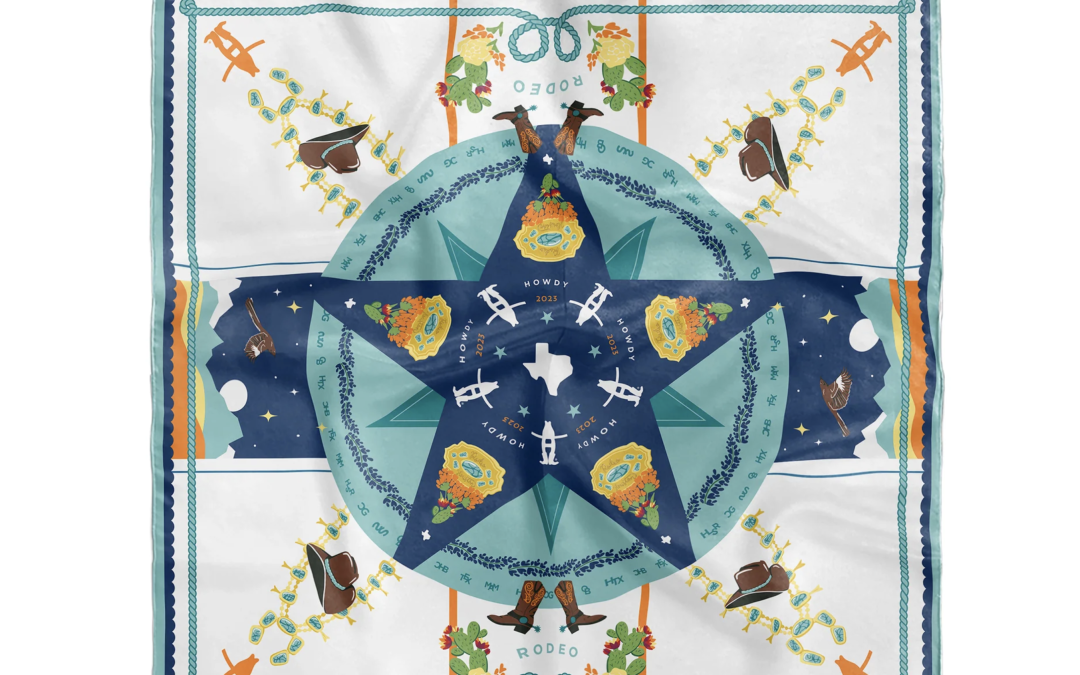 Saturday Silks x Christina Greene – Houston Rodeo Scarf