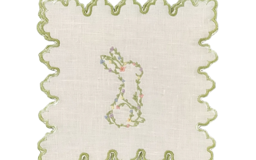 Courtland & Co. – Spring Bunny on Sultan Edge Cocktail Napkins