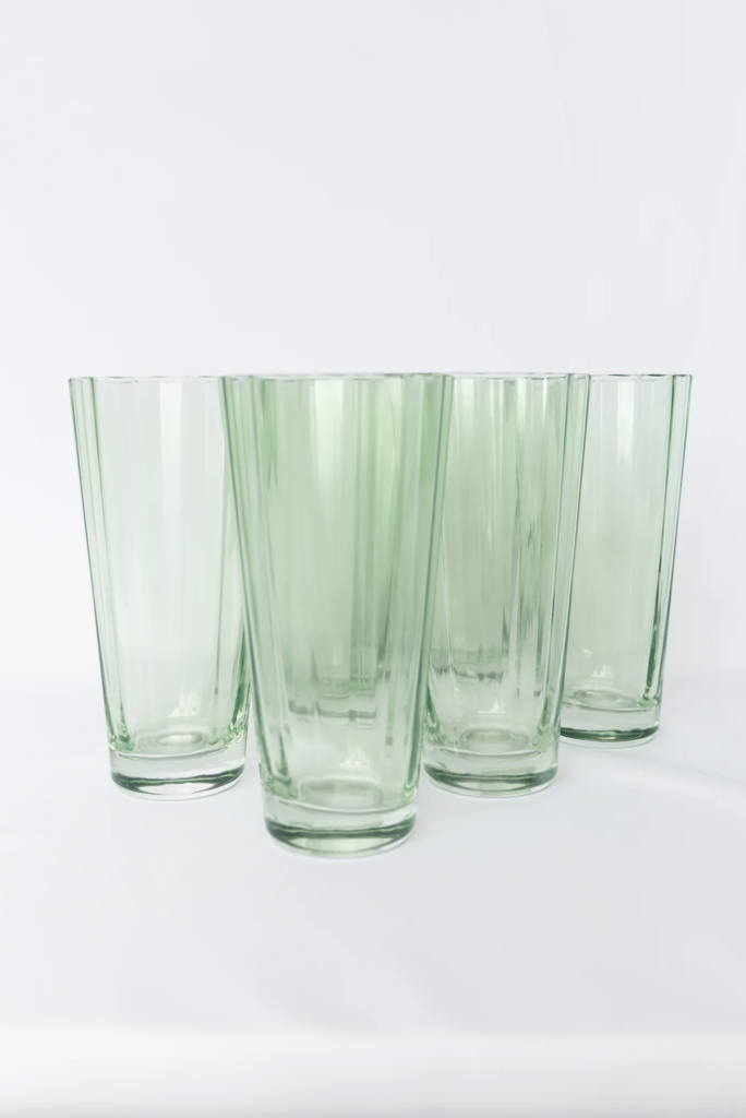 Estelle Colored Glass – High Balls Set | ML Style | Meg Lonergan Interiors