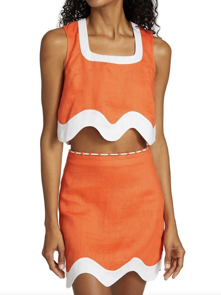 Staud – Livia Scalloped Top | ML Style | Meg Lonergan Interiors