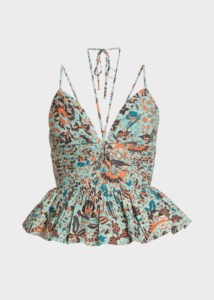 Ulla Johnson – Essie Strappy Halter Peplum Top | ML Style | Meg Lonergan Interiors