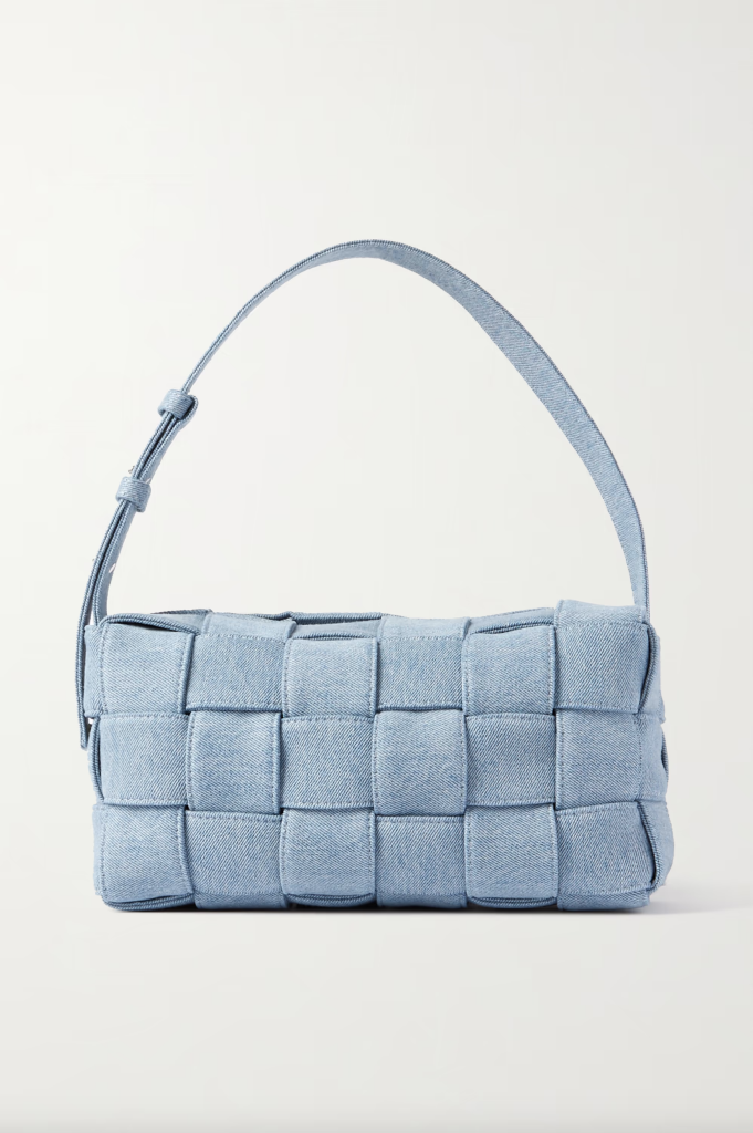 Bottega Veneta – Cassette Intrecciato Denim Shoulder Bag | ML Style | Meg Lonergan Interiors