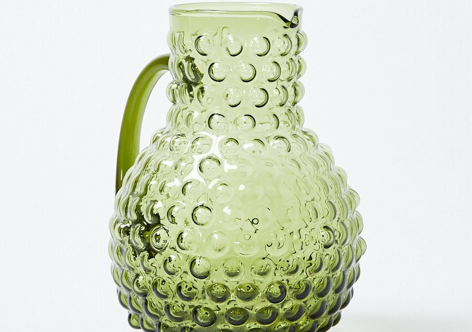 Oliver Bonas – Walter Green Glass Bobble Jug