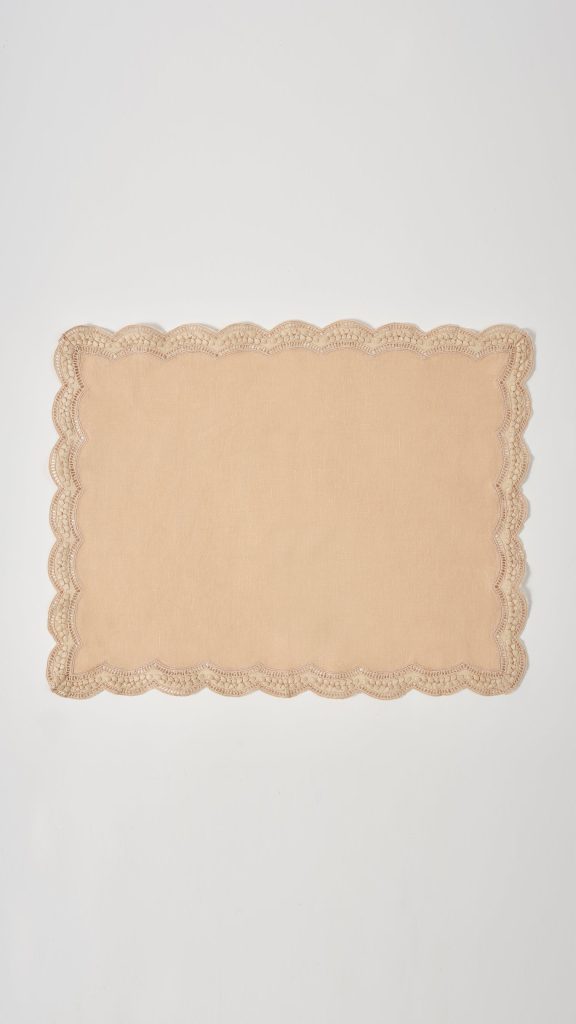 Ulla Johnson x Cabana – Scallop Embroidered Placemat | ML Style | Meg Lonergan Interiors