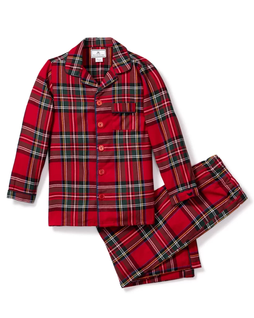 Petit Plume – Children’s Imperial Tartan Pajama Set | ML Style | Meg Lonergan Interiors
