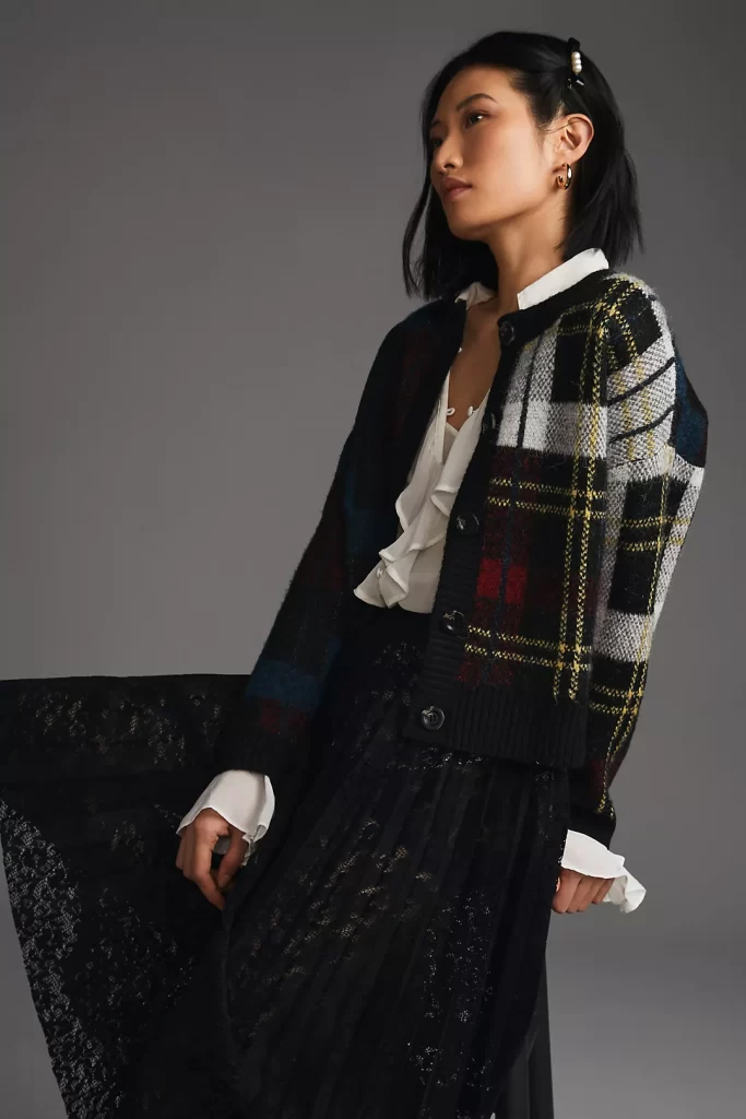 RD Style – Plaid Cardigan Sweater | ML Style | Meg Lonergan Interiors