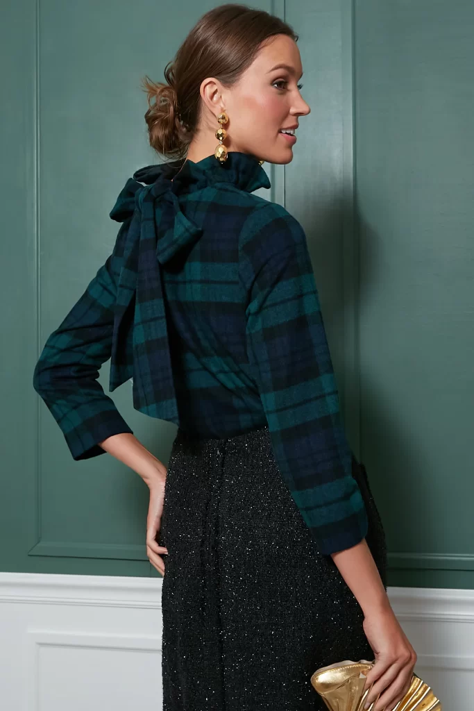 Tuckernut – Blackwatch Plaid Faye Blouse | ML Style | Meg Lonergan Interiors
