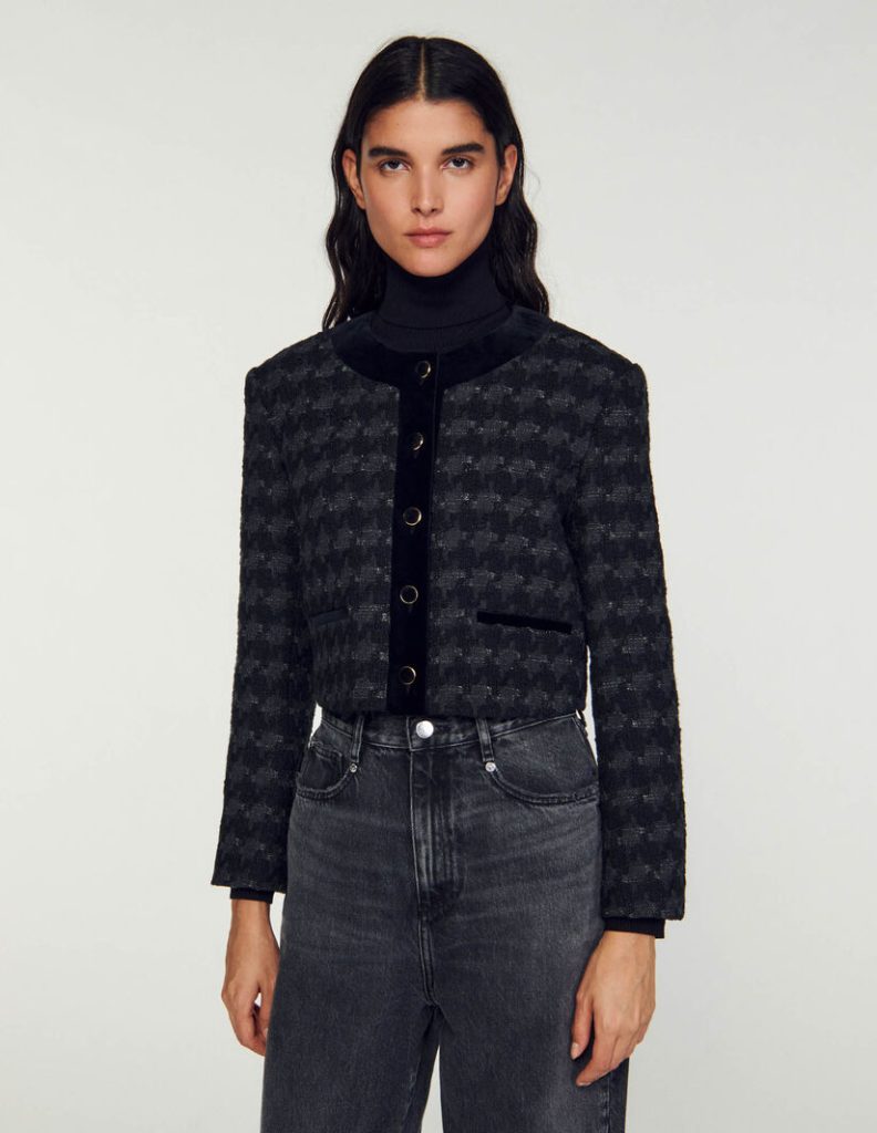 Sandro – Short Tweed Jacket | ML Style | Meg Lonergan Interiors