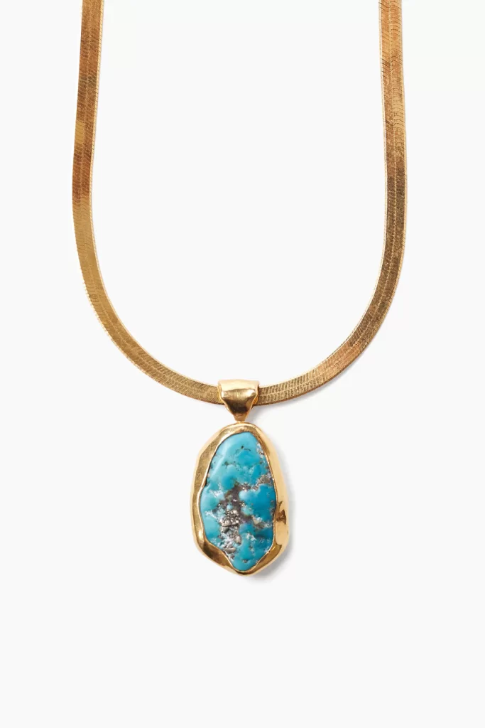 Chan Luu – Turquoise Totem Herringbone Necklace | ML Style | Meg Lonergan Interiors