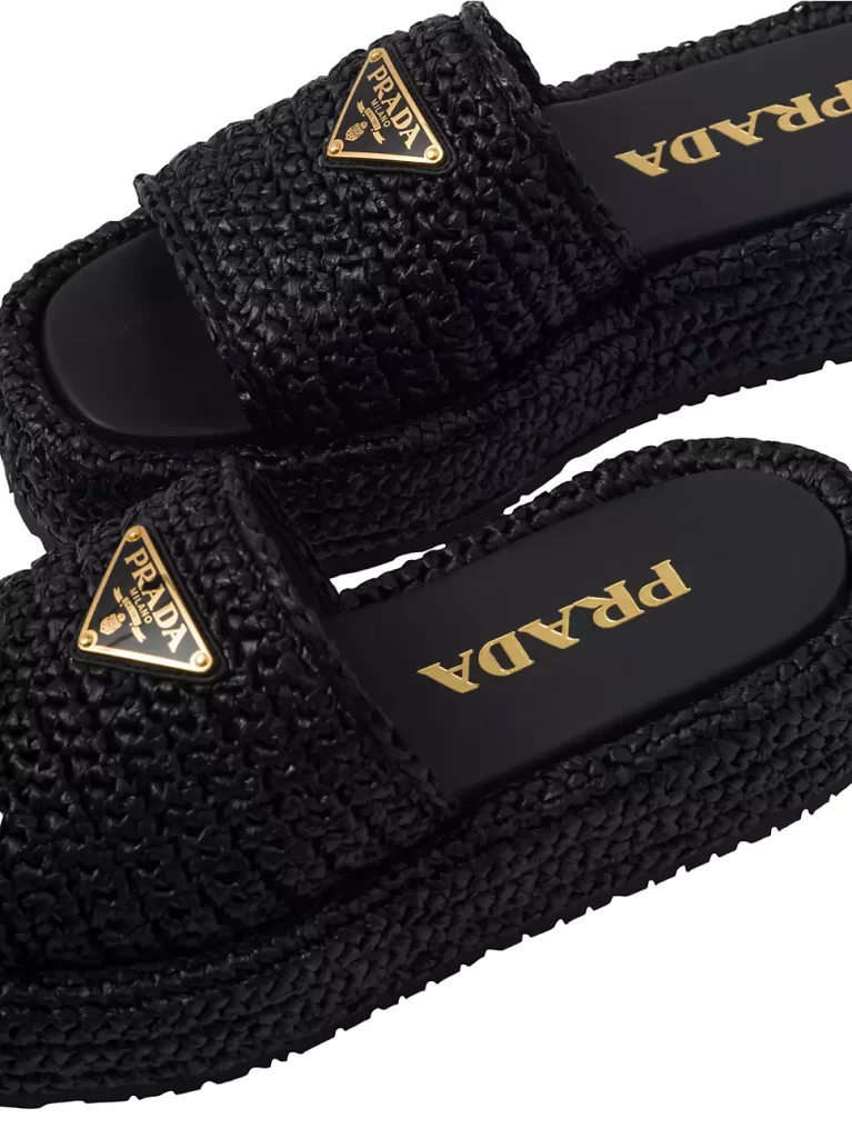 Prada – Crochet Flatform Slides | ML Style | Meg Lonergan Interiors