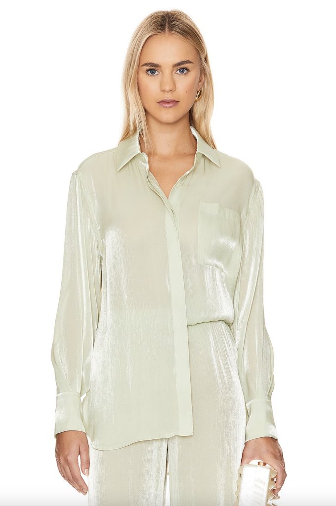 SIMKHAI – Jolene Button Down Shirt | ML Style | Meg Lonergan Interiors