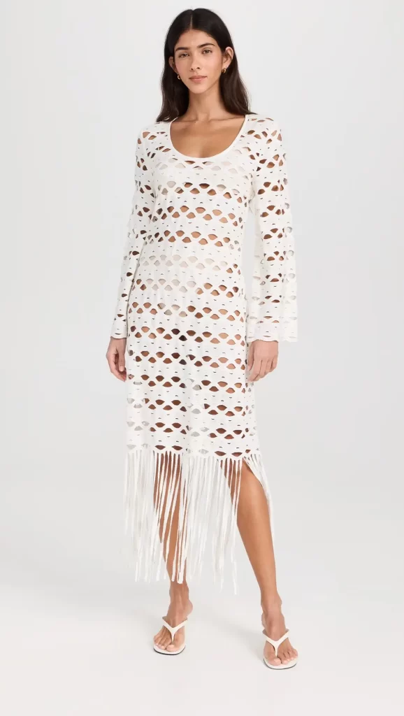 SIMKHAI – Pierce Fringe Midi Dress | ML Style | Meg Lonergan Interiors