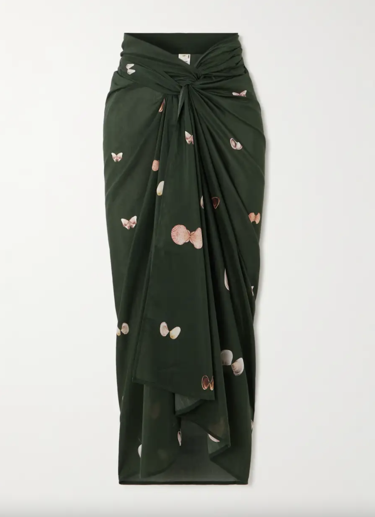 Agua by Agua Bendita – Lavanda Caracola Printed Cotton and Silk-Blend Pareo | ML Style | Meg Lonergan Interiors