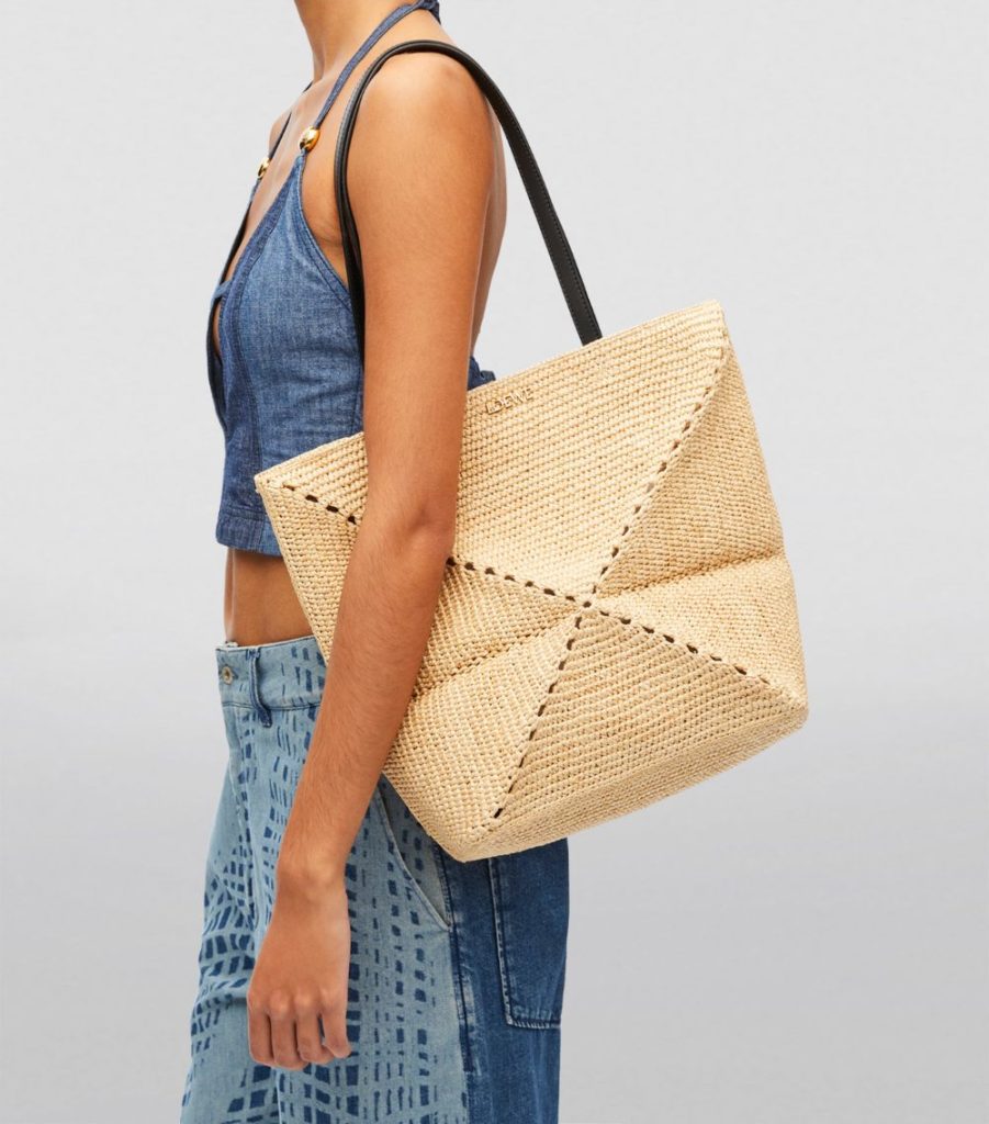Loewe – Paula’s Ibiza Medium Raffia Puzzle Fold Tote Bag | ML Style | Meg Lonergan Interiors