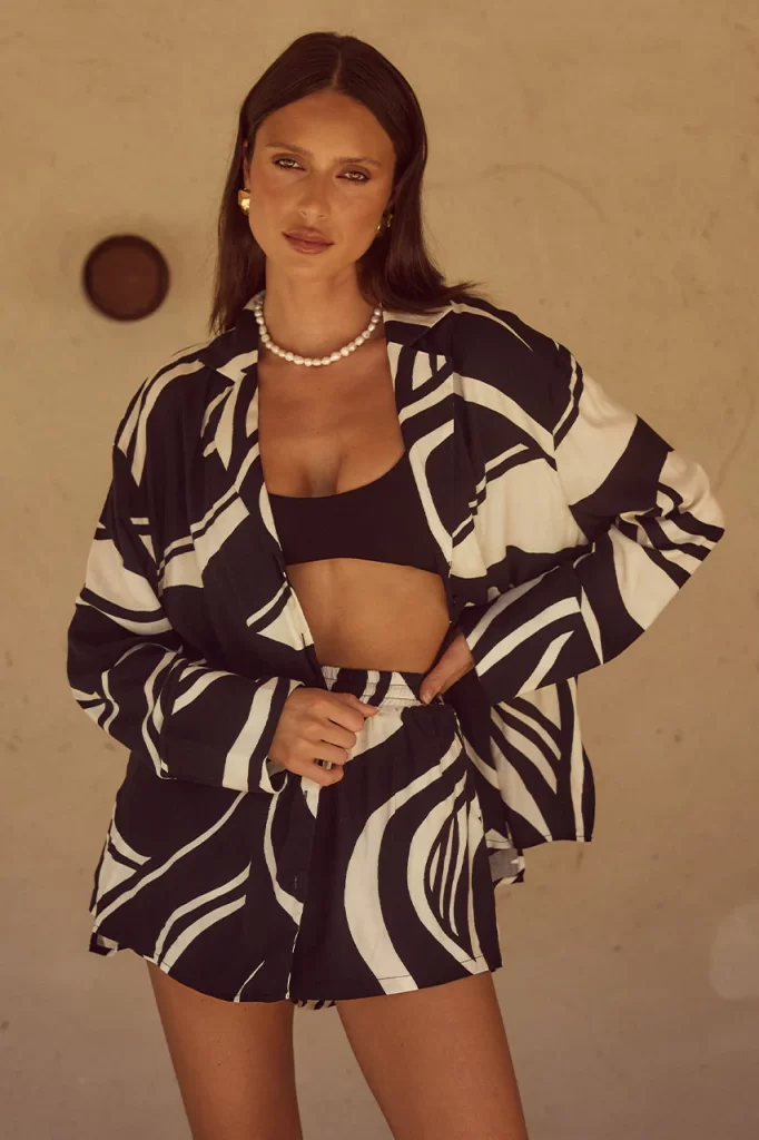 Seven Wonders – Sola Shirt, Noria Print | ML Style | Meg Lonergan Interiors