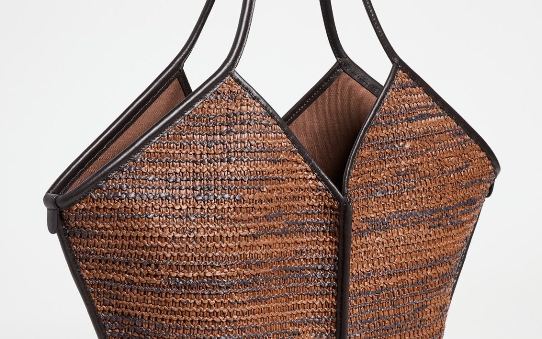 Hereu – Calella Raffia Bicolour Bag