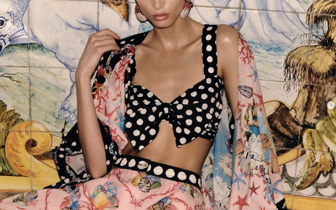 Dolce Gabbana – Capri Printed Cotton Palazzo Pants