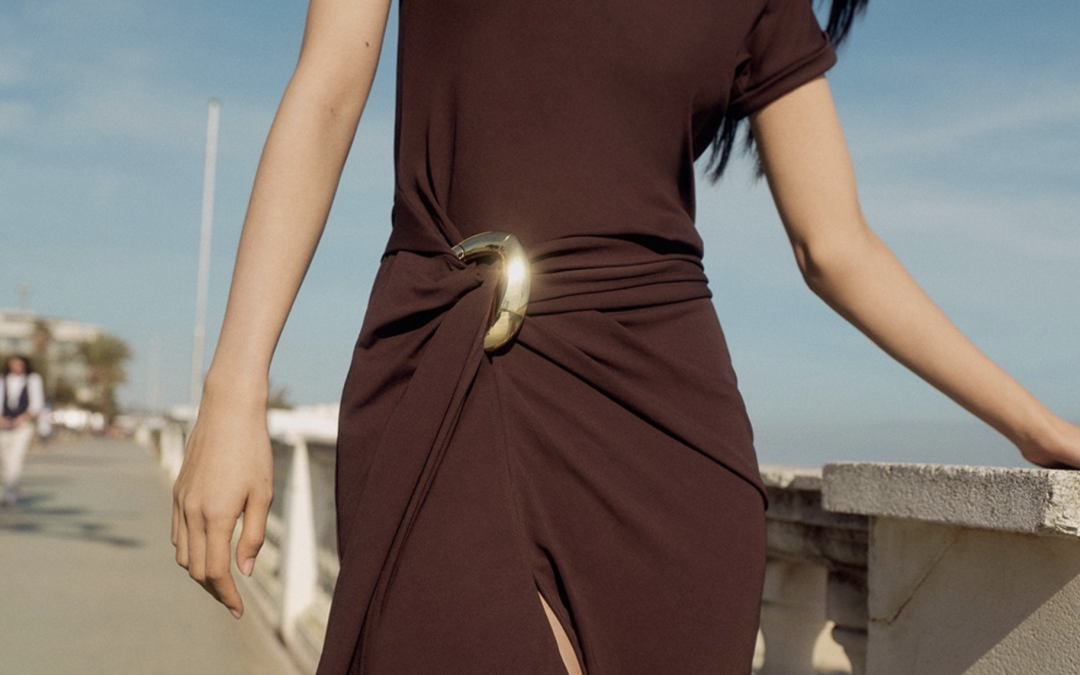 Ferragamo – Draped Jersey Minidress