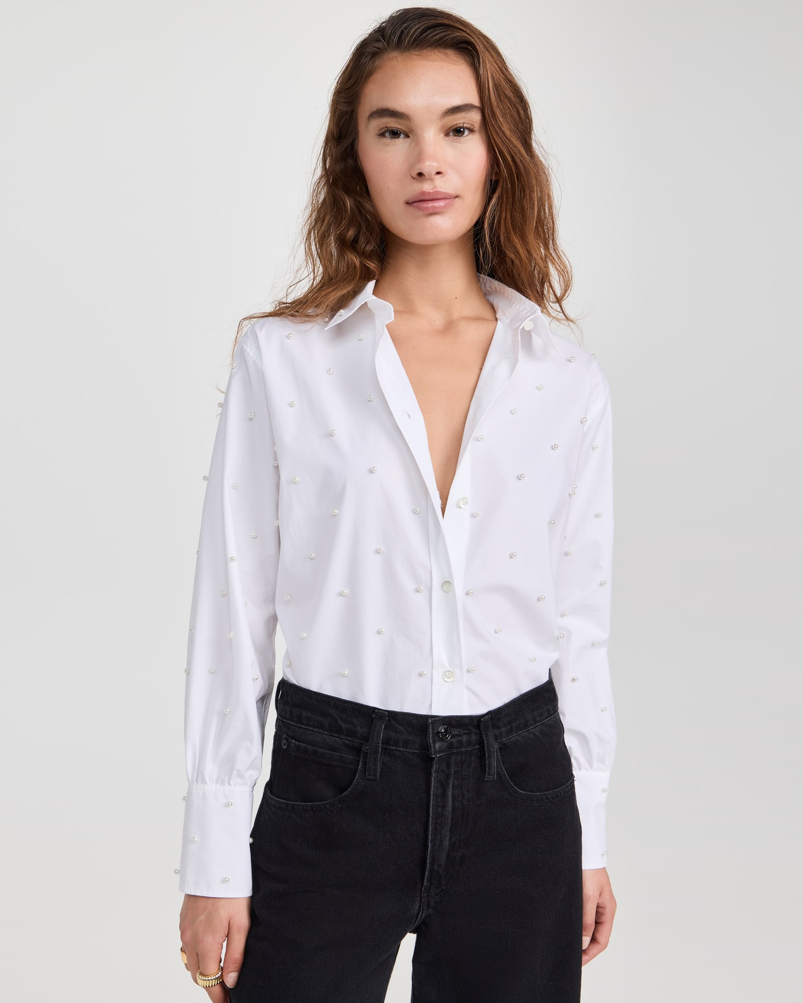 FRAME – The Oversized Pearl Pocket Shirt